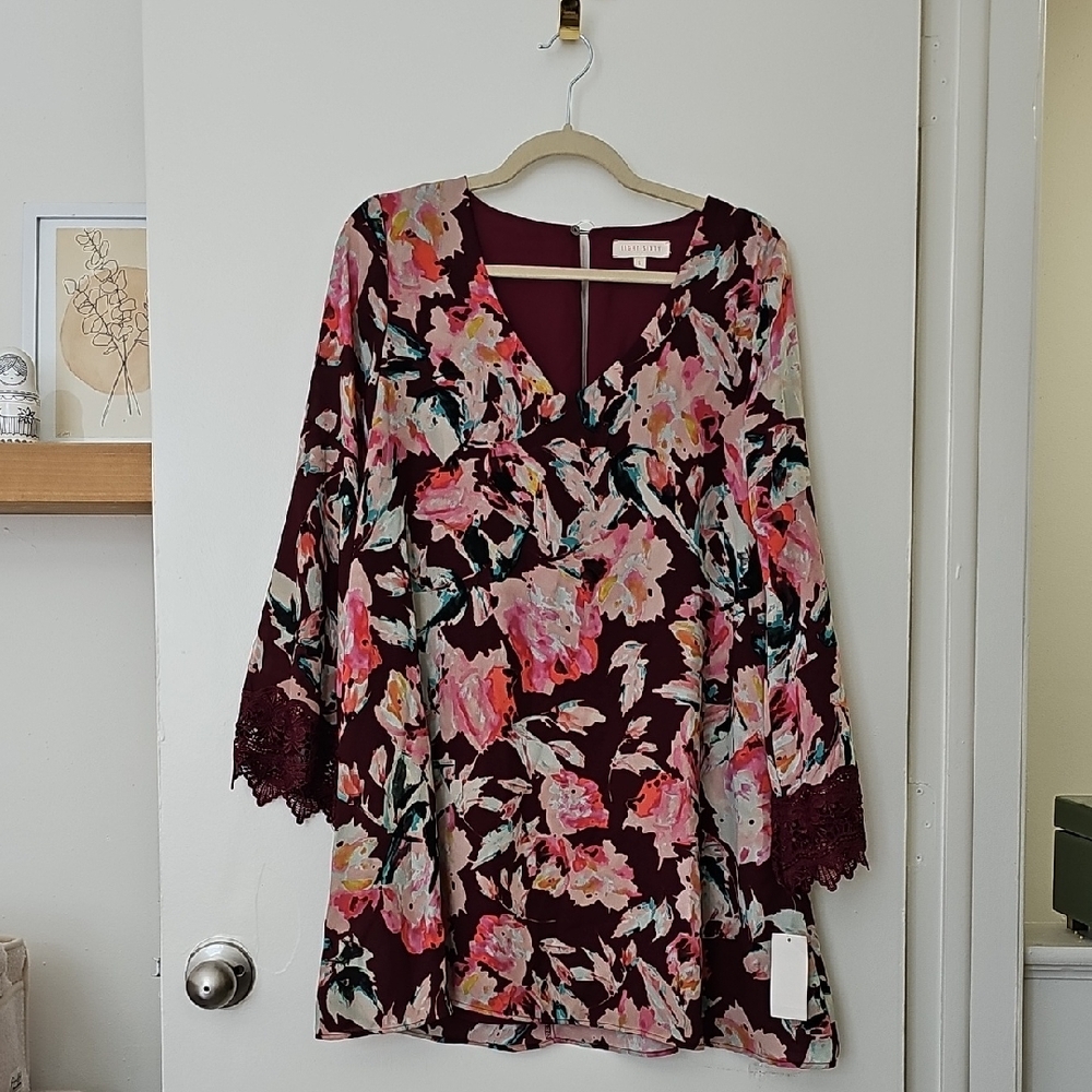Floral V-Neck Women's Dress
